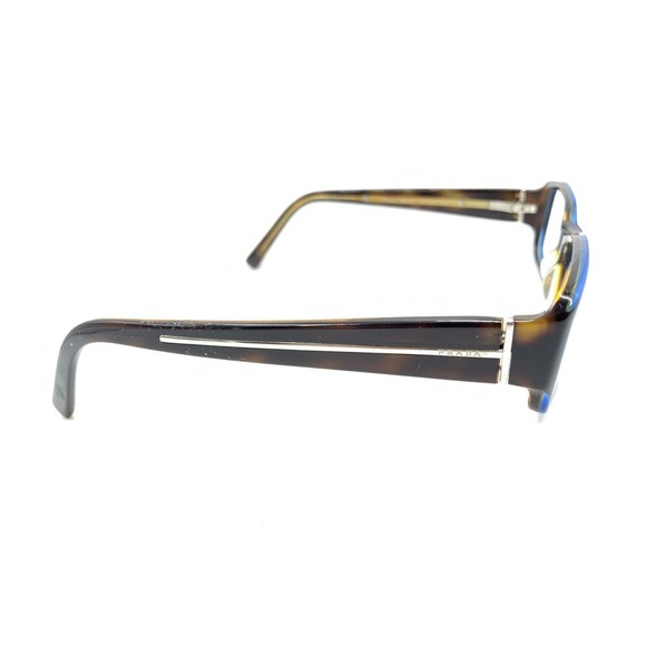 Prada VPR 02M ZXH-1O1 Tortoise Brown Blue Eyeglasses Frames 54-16 140 Italy - Picture 4 of 12